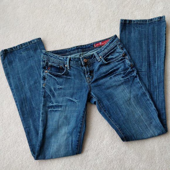 7 for All Mankind Premium Denim Jeans Sz 28 - Picture 2 of 6
